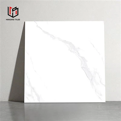 Carreau de céramique blanc